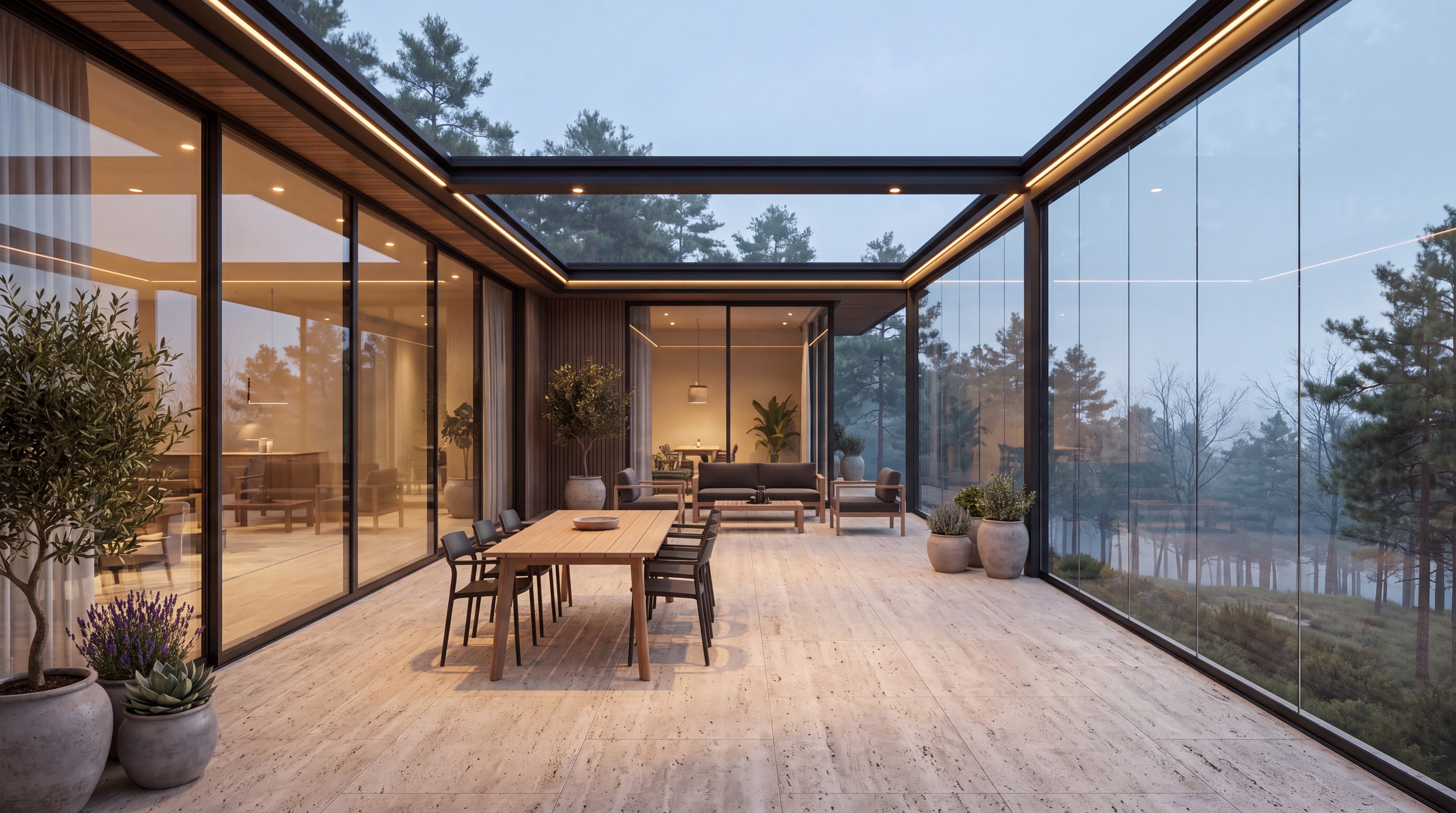 Motorlu Pergola Tente Uygulaması Sonrası